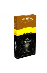 Презервативы "Domino Nice Contour", рифленые, 6 шт.